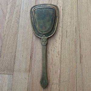 Antique Brass Hand Mirror